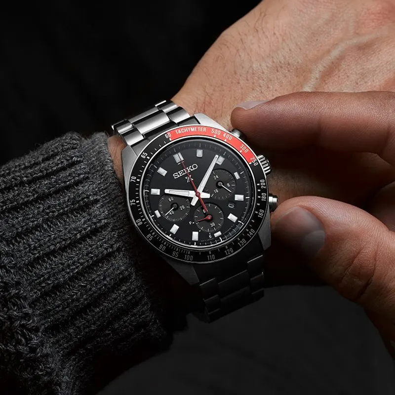 Seiko Prospex Speedtimer Solar Quartz Men's Watch- SSC915P1